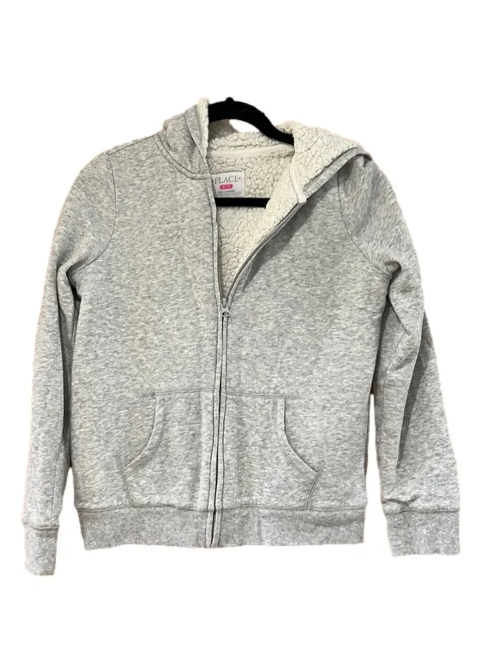 The Children's Place Gray Sherpa Butterfly Sweatshirt